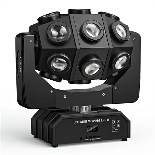DJLicht 180W RGBW ronddraaiende movinghead met 18LEDS en Strobo functie - Image 2