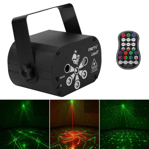 DJLicht mini laser RGB Led met Afstandsbediening