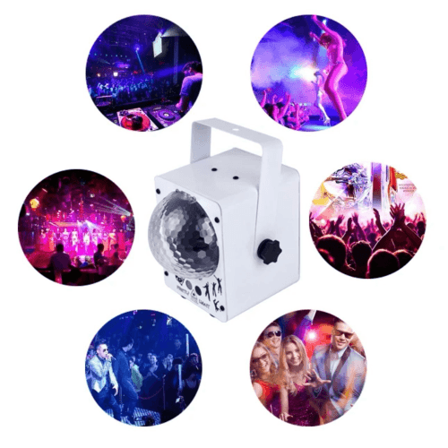 DJLicht 4 in 1 RGB laser wit met 60 patronen