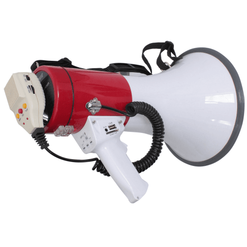 MEGA50USB MEGAFOON 50W MET USB & SD