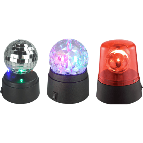 KIDZ-PARTY SET VAN 3 MINI LED LICHT EFFECTEN