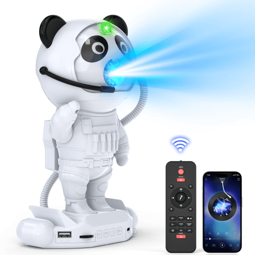 DJLicht astronaut sterren projector met 11 patronen en bluetooth speaker