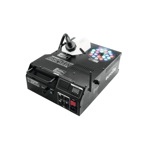 EUROLITE NSF-350 LED DMX-mistmachine met 1500 W, LED-verlichting, verticale mistuitgang