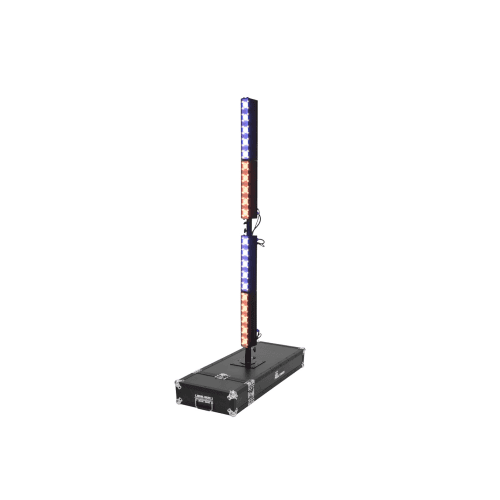 EUROLITE LED Pixel Tower Multifunctional vertical light effect with mounting option on the supplied case