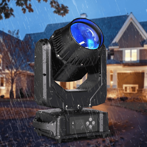 DJLicht 250W beam Movinghead waterdicht met 17 gobo's en 13 kleuren