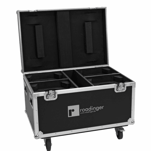 ROADINGER Flightcase voor 4x DJLicht 7x40 movingheads