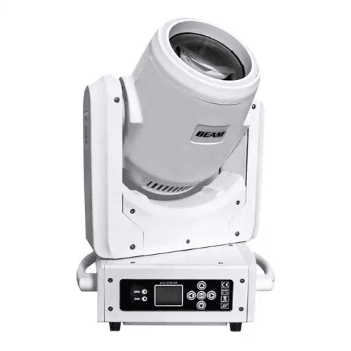 DJLicht 100W Beam Movinghead met accu en WDMX Wit