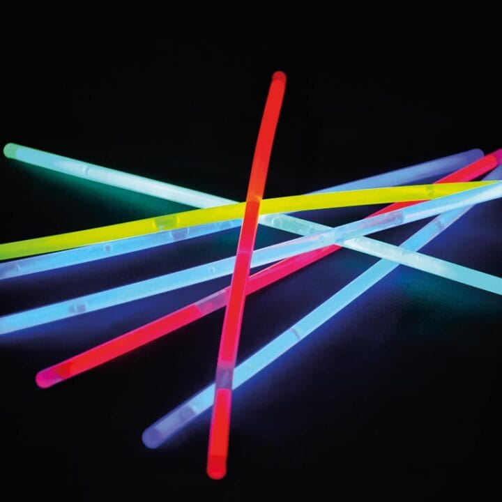 Glowsticks, partyset, 50 stuks, verschillende kleuren