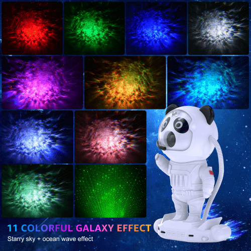 Opruiming DJLicht astronaut sterren projector met 11 patronen en bluetooth speaker - Image 2