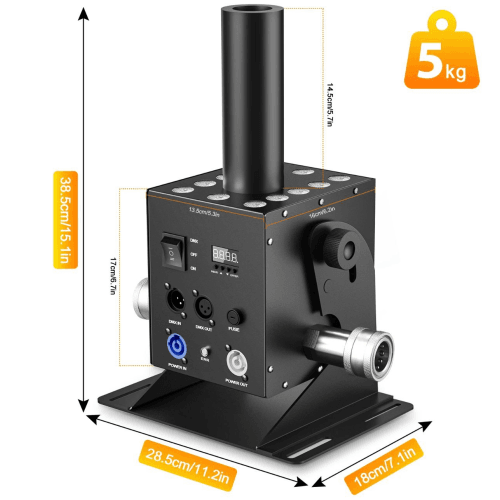 DJLicht 150W CO2 jet met leds - Image 2