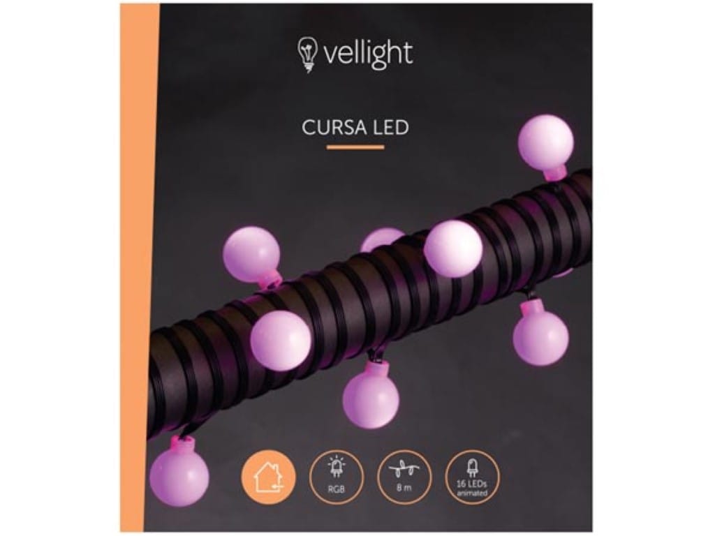 Cursa LED, lichtslinger, 8 m, 15 leds, RGB, zwarte kabel, voor binnen, Bluetooth, 12 V - Image 3