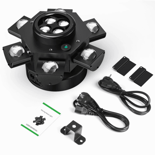 DJLicht 6 Armen 10PCS LEDs 100W Movinghead met Laser Spin - Image 3