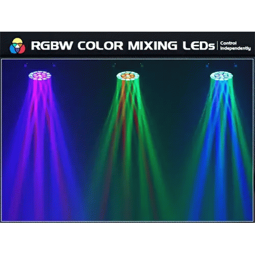 DJLicht 19x40 movinghead BeeEye RGBW Zoom - Image 3