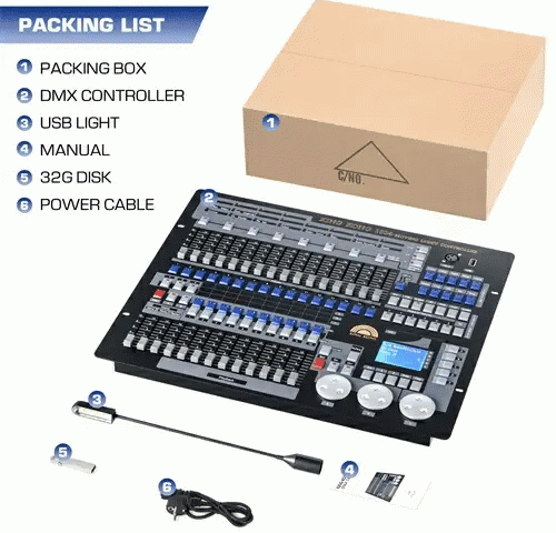 DJLicht DMX and MIDI Operator 1024 Channel Light Controller - Image 4
