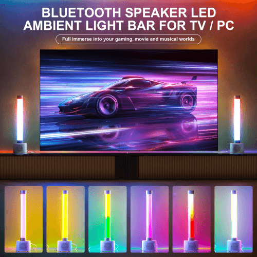 Opruiming DJLicht set Licht tube 10W RGBW Bluetooth speaker - Image 4
