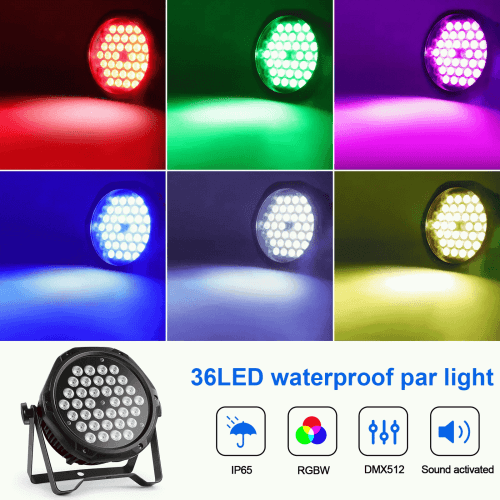 DJLicht 108W RGB 3 in 1 Led Par - Waterdicht IP65 - Image 5