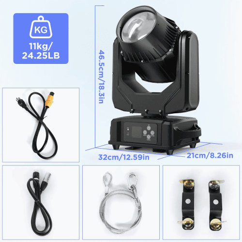 DJLicht 250W beam Movinghead waterdicht met 17 gobo's en 13 kleuren - Image 5