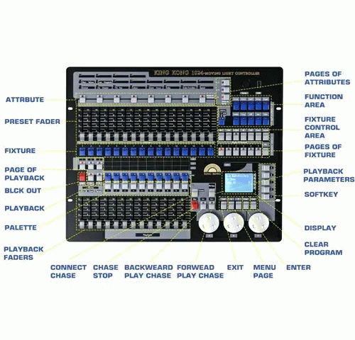 DJLicht DMX and MIDI Operator 1024 Channel Light Controller - Image 6