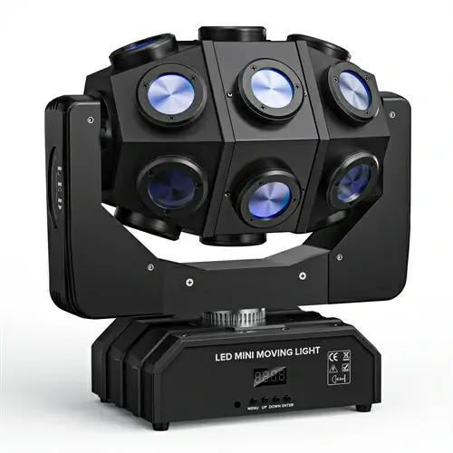 DJLicht 180W RGBW ronddraaiende movinghead met 18LEDS en Strobo functie - Image 7
