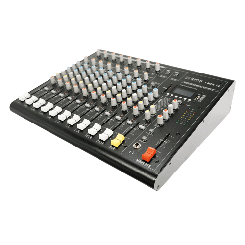 Ihos I MIX 12 mixer 8 mono + 2 stereo input, 1bus, USBSD Player and Bluetooth
