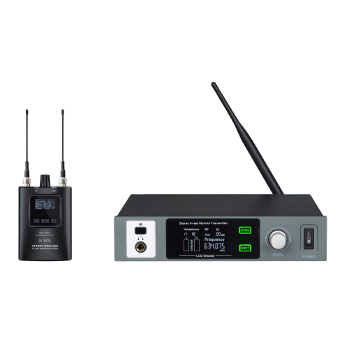 Ihos IEM-PRO Professional stereo wireless monitoring system with built-in DSP, latest UHF transmission technology