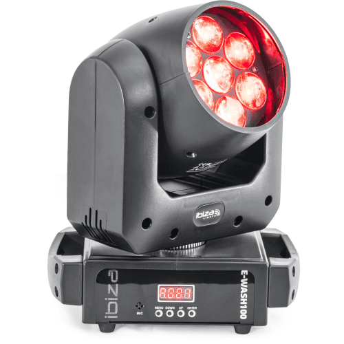 E-WASH100 DMX-BESTUURDE LED ZOOM + WASH MOVING HEAD