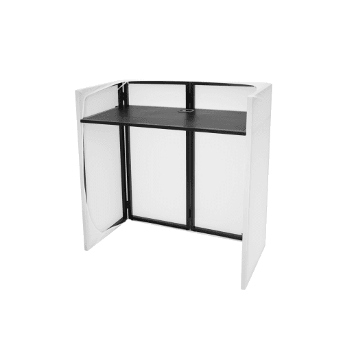 Omnitronic Compact Mobile DJ Stand inclusief afscherming Wit of Zwart