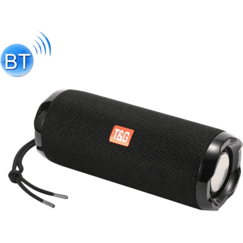T&G TG191 10W waterdichte Bluetooth-luidspreker Stereo dubbel diafragma Subwoofer Draagbare audio FM-radio (zwart)