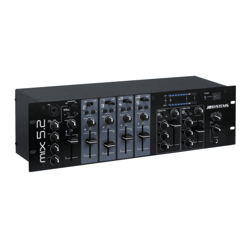 JB Systems MIX 5.2 Mengtafel met 5 kanalen en 2 onafhankelijke zones.