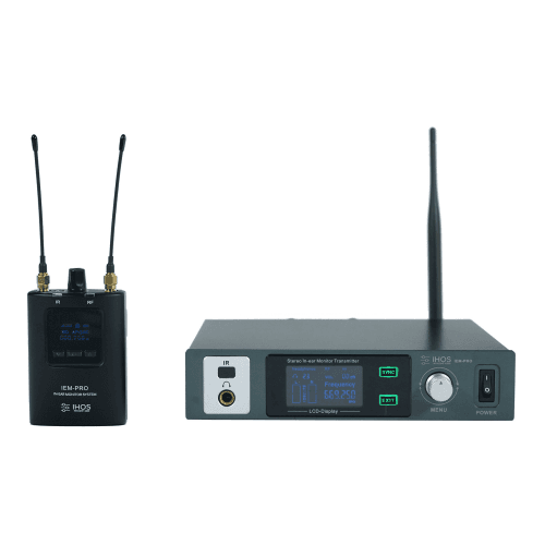 Ihos IEM-PRO Professional stereo wireless monitoring system with built-in DSP, latest UHF transmission technology - Image 2