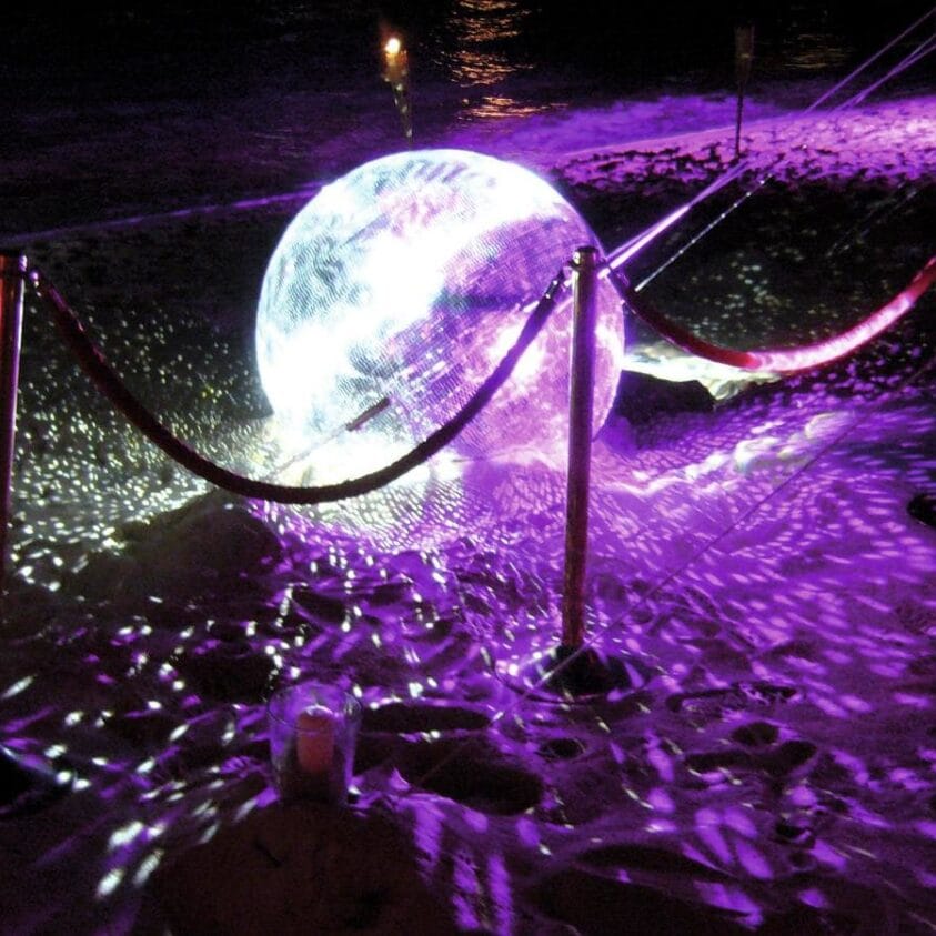 EUROLITE Mirror Ball 150cm Spiegelbol zilver - Image 3