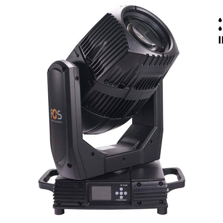 2x FOS HYDOR BEAM Innovatieve outdoor IP66 Waterdicht met flightcase