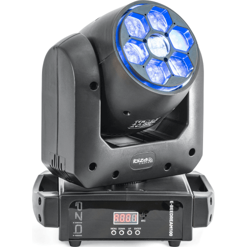 Ibiza E-BEEDREAM100 DMX-BESTUURDE 100W LED SPOT + 6 x 10W B-EYE MOVING HEAD - Image 2