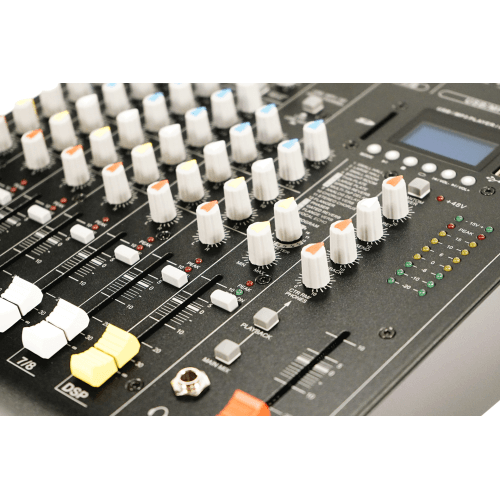 Ihos I MIX 8 mixer 4 mono + 2 stereo input, 1bus, USB/SD Player and Bluetooth - Image 6