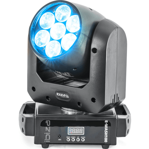 Ibiza E-WASH100 DMX-BESTUURDE LED ZOOM + WASH MOVING HEAD - Image 6