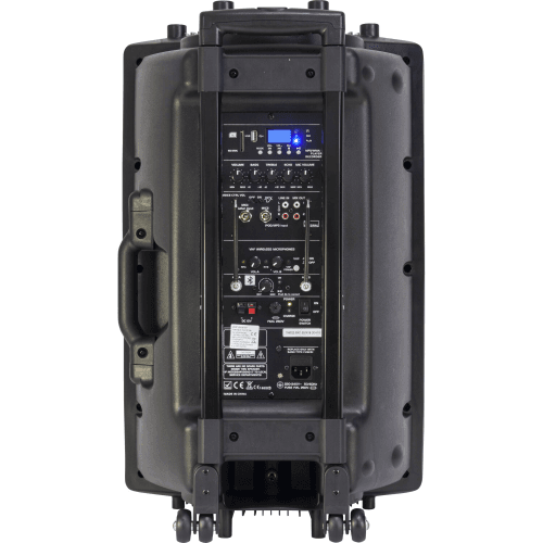 PORT15VHF-BT DRAAGBAAR STAND-ALONE PA SYSTEEM 15”/38CM MET USB-MP3, BT, REC, VOX & 2 X VHF MICROFOONS - Image 6