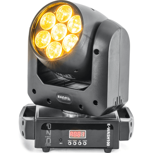 Ibiza E-WASH100 DMX-BESTUURDE LED ZOOM + WASH MOVING HEAD - Image 9