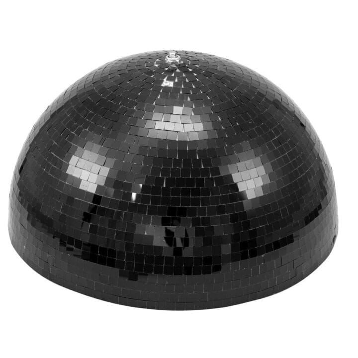 EUROLITE Half Mirror Ball 40cm black motorized Zwart