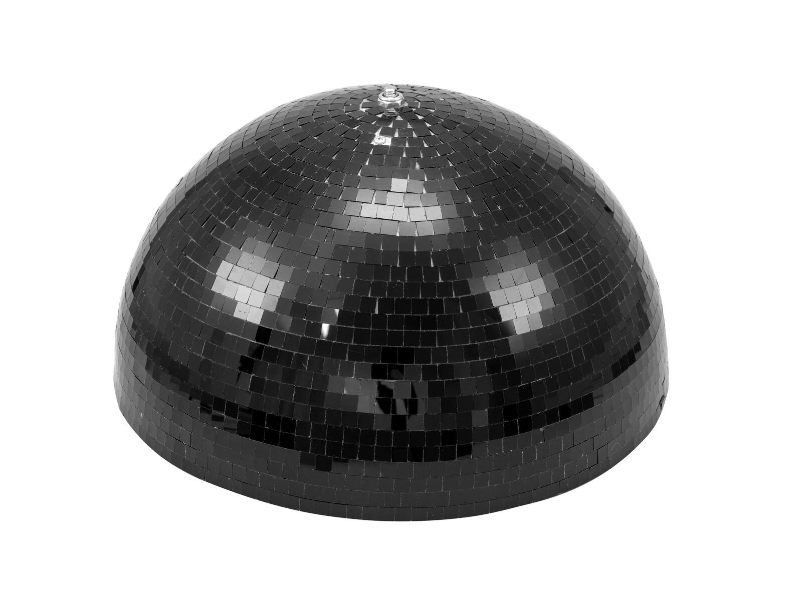 EUROLITE Half Mirror Ball 40cm black motorized Zwart
