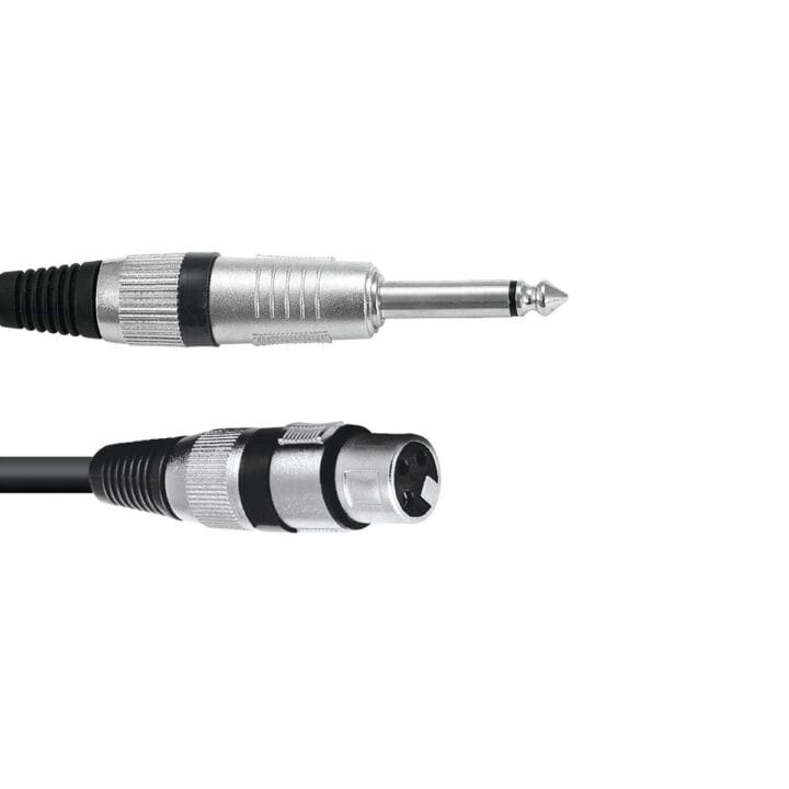 OMNITRONIC Adapter Cable XLR(F)Jack mono 0.9m bk