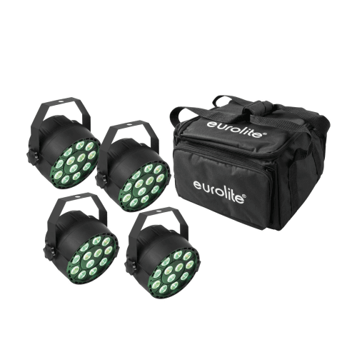 EUROLITE Set 4x LED PARty TCL Spot + Soft Bag