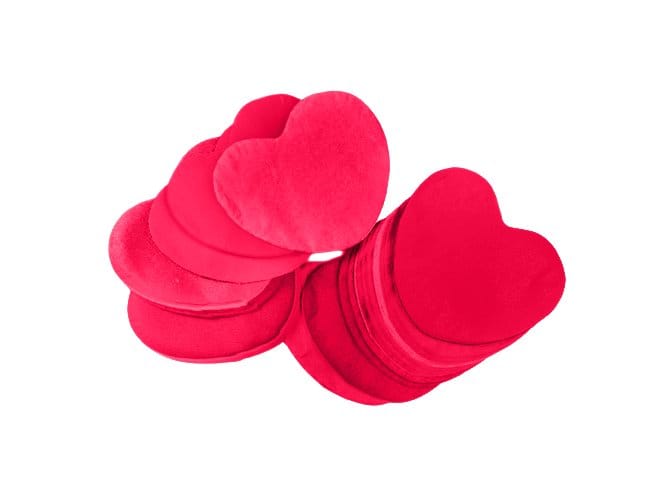 Confetti los 55x18mm Hartjes Rood 1kg