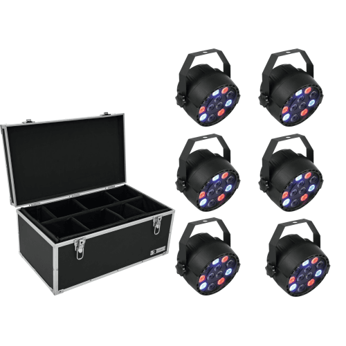 EUROLITE Set 6x LED PARty Spot + Case TDV-1