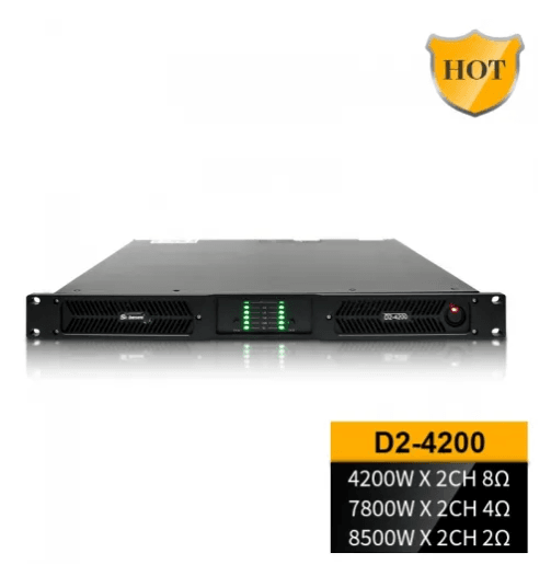 DJL Audio D2-4200 Powerul 2 ohms stable Subwoofer Digital Power Amplifier 2x8500W