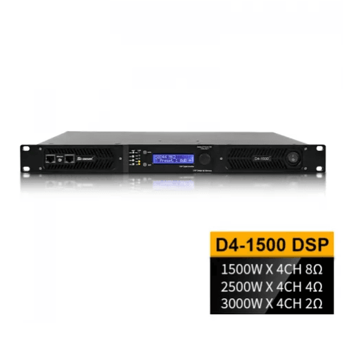 DJL Audio D4-1500 FIR Filter High Power Supply Audio DSP Amplifier for Speakers 4x3000W