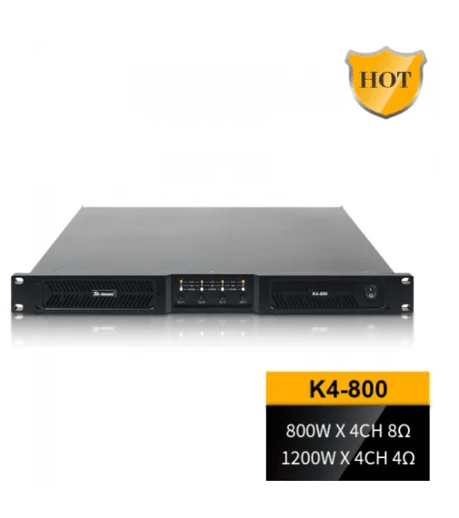 DJL Audio K4-800 1U 4 Channel Digital Audio Amplificador Amplifier 4 x 1200W