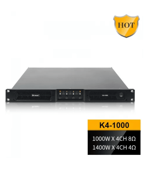 DJL Audio K4-1000 4 channel 1U Digital Power Amplifier Class D Amp 4 x 1400W