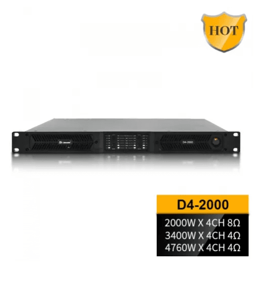 DJL Audio D4-2000 4 CH 2 ohms stable High Power D AMP Amplifier 4x2760W