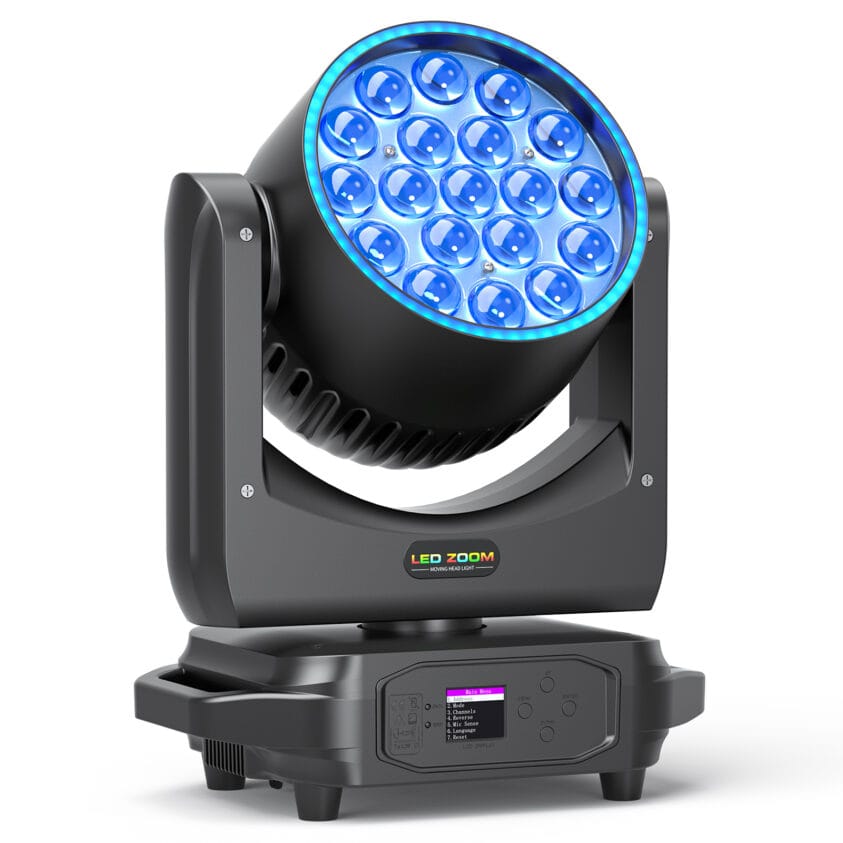 Stunt actie! DJLicht 220W RGBW 19x8 movinghead met ledring! - Image 4