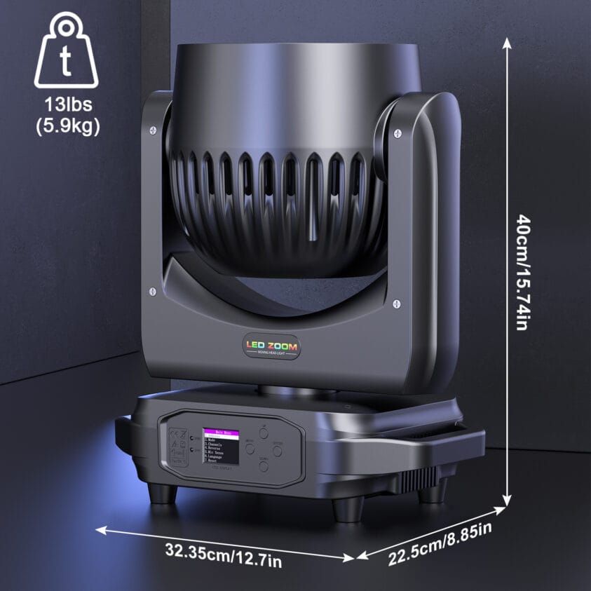 Stunt actie! DJLicht 220W RGBW 19x8 movinghead met ledring! - Image 8